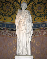 Statue de saint Joseph dans la chapelle St Vincent